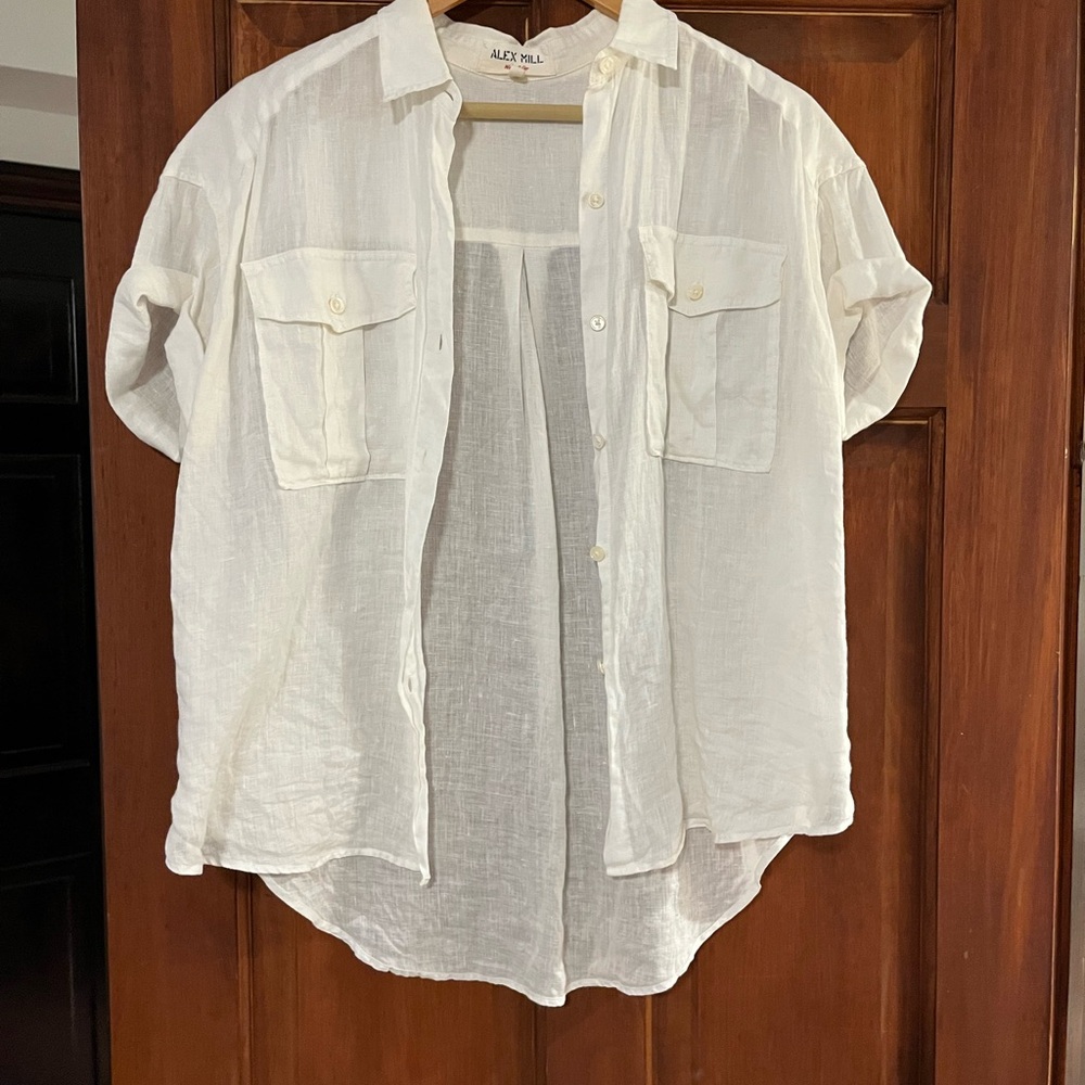 Women's Alex Mill Linen Button Up Shirt